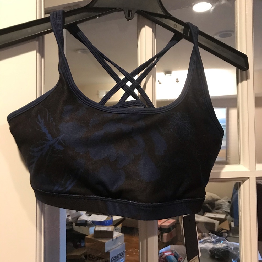 With sports bra
